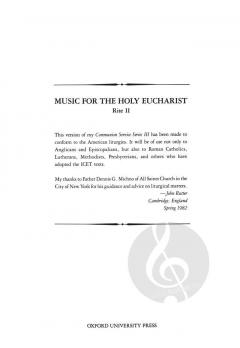Music For The Holy Eucharist Rite II von John Rutter (Download) 