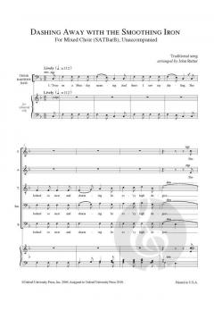 Dashing away with the smoothing iron von John Rutter (Download) 
