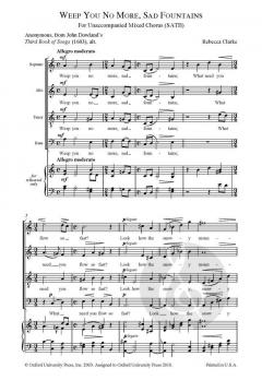 Weep You No More, Sad Fountains von Rebecca Clarke (Download) 