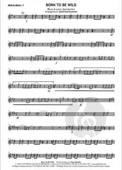 Born To Be Wild (Partitur) von Mars Bonfire 