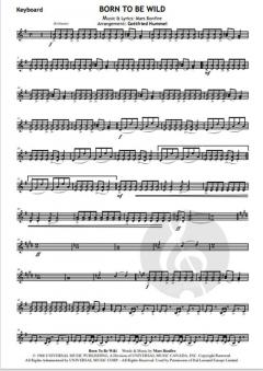 Born To Be Wild (Partitur) von Mars Bonfire 