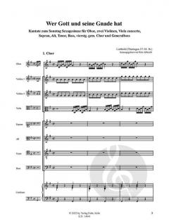 Das Schottener Kantatenarchiv 36: Wer Gott und seine Gnade hat von N. N. Liebhold 