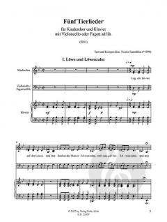 5 Tierlieder von Nicola Termöhlen 