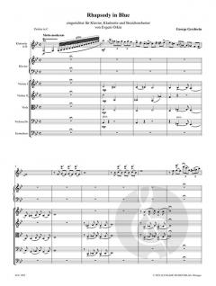Rhapsody in Blue (Partitur und Stimmensatz) von George Gershwin 