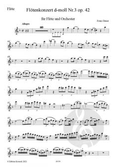 Flötenkonzert  d-moll nr. 3 op. 42 von Franz Danzi im Alle Noten Shop kaufen