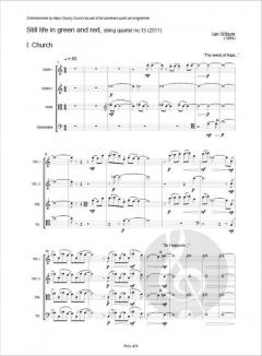 Still life in green and red von Ian Wilson 