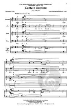 Cantate Domino von Daniel Brinsmead 