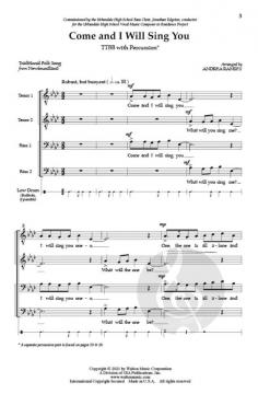 Come and I Will Sing You 