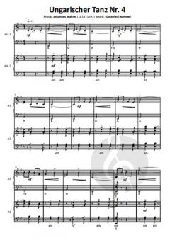 Ungarische Tänze 1, 4, & 5 von Johannes Brahms 