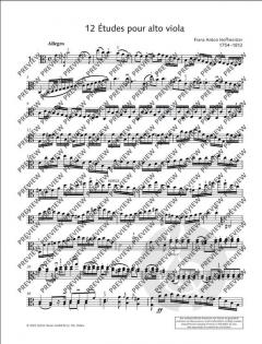 12 Etudes  von Franz Anton Hoffmeister 