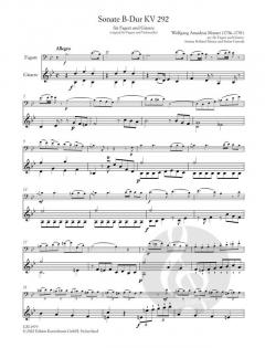 Sonate B-Dur KV 292 von Wolfgang Amadeus Mozart 