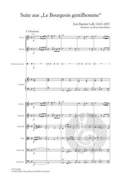 Suite aus Le Bourgeois gentilhomme von Jean Baptiste Lully 