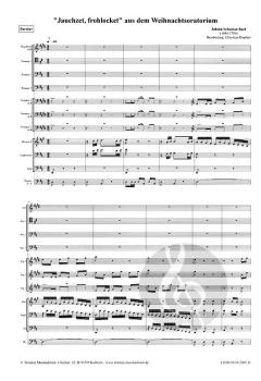 Jauchzet frohlocket für 10-stimmiges von Johann Sebastian Bach 