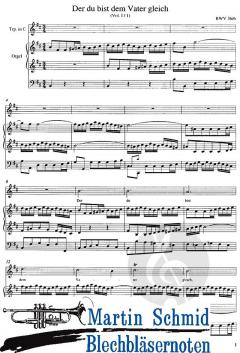 Choralbearbeitungen für obligates Instrument und Orgel von Johann Sebastian Bach 