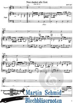 Choralbearbeitungen für obligates Instrument und Orgel  von Johann Sebastian Bach 