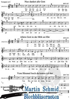 Choralbearbeitungen für obligates Instrument und Orgel  von Johann Sebastian Bach 