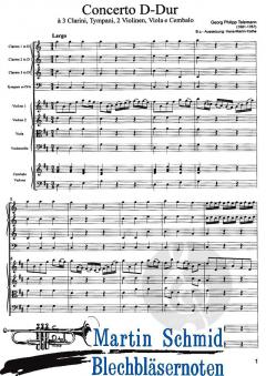 Konzert D-Dur von Georg Philipp Telemann 