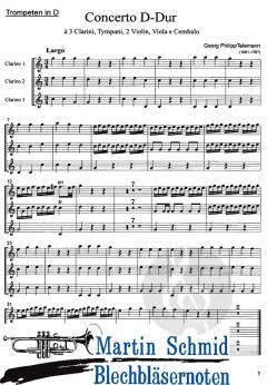 Konzert D-Dur von Georg Philipp Telemann 