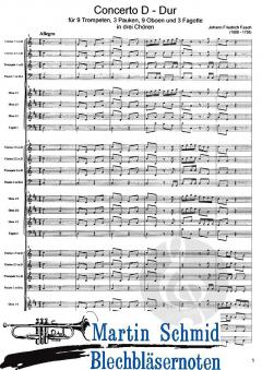 Concerto D-Dur  von Johann Friedrich Fasch 