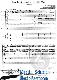 Jauchzet dem Herrn alle Welt Psalm 100  von Georg Philipp Telemann 