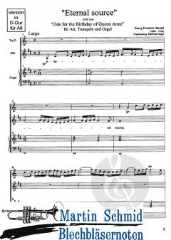 Eternal Source - Arie aus Ode for the Birthday of Queen Anne  von Georg Friedrich Händel 