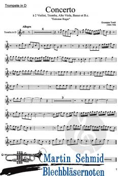 Konzert Estienne Roger D-Dur von Giuseppe Torelli 