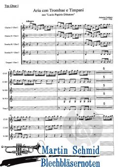 Arie con trombae e timpani  von Antonio Caldara 