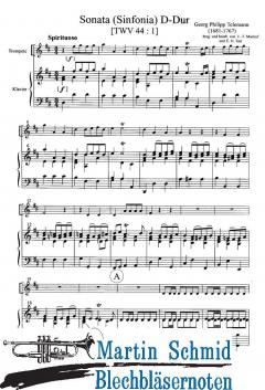 Sonate D-Dur von Georg Philipp Telemann 