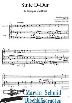 Suite D-Dur für Trompete und Orgel von Georg Friedrich Händel im Alle Noten Shop kaufen