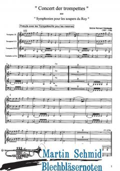 Concert de trompettes von Michel Richard de Lalande 