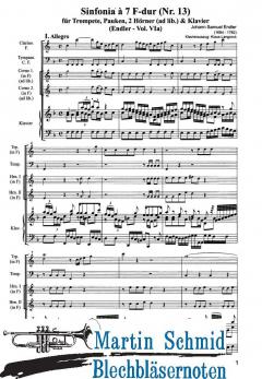 Sinfonia à 7 F-Dur Nr.46  von Johann Samuel Endler 