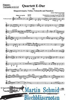 Quartett E-Dur von Johann Nepomuk Hummel 