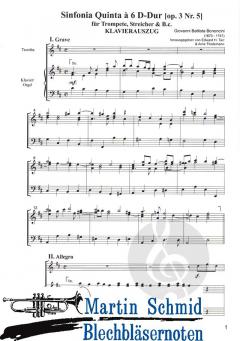 Sinfonia quinta à 6 D-Dur op.3 nr. 5  von Giovanni Battista Bononcini 