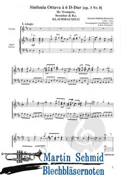 Sinfonia ottava à 6 D-Dur op.3 nr. 8 von Giovanni Battista Bononcini 