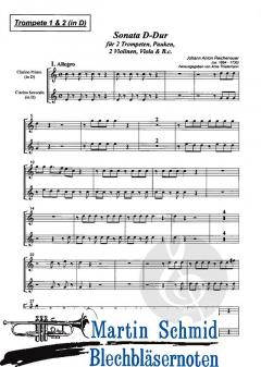 Sonate D-Dur von Johann Anton Reichenauer 