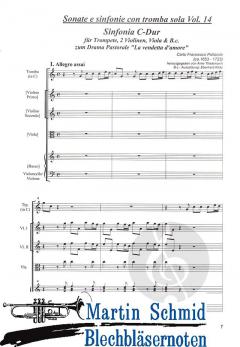 Sinfonia C-Dur zum Drama pastorale 'La vendetta d'amore' von Carlo Francesco Pollarolo 