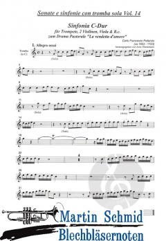 Sinfonia C-Dur zum Drama pastorale 'La vendetta d'amore' von Carlo Francesco Pollarolo 