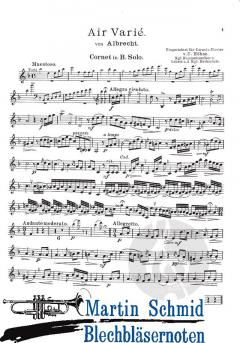 Air-Varié von Albrecht von Carl Höhne 