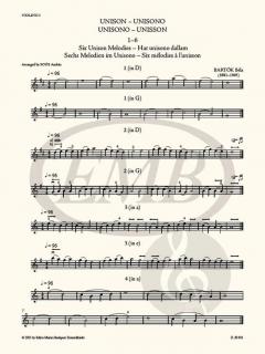 Der Mikrokosmos des Ensemblespiels für Streicher 1 von Béla Bartók im Alle Noten Shop kaufen (Partitur und Stimmen)