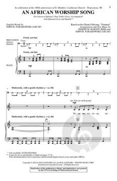 An African Worship Song von John R. Paradowski (Download) 