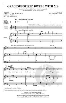 Gracious Spirit, Dwell With Me von Jeff Reeves 