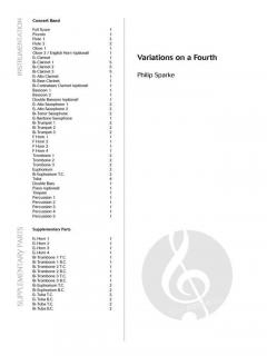 Variations on a Fourth von Philip Sparke 
