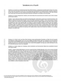 Variations on a Fourth von Philip Sparke 