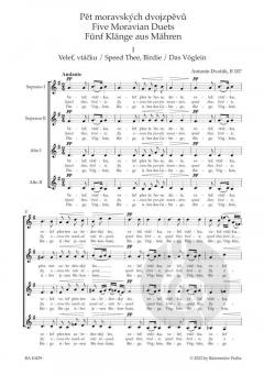 5 Klänge aus Mähren B 107 von Antonín Dvořák 