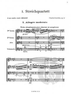 1. Streichquartett op. 51 von Charles Koechlin im Alle Noten Shop kaufen (Partitur)