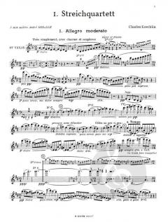 1. Streichquartett op. 51 von Charles Koechlin im Alle Noten Shop kaufen (Stimmensatz)