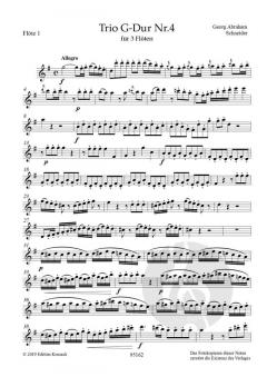 Konzertantes Trio Nr. 4 G-Dur von Georg Abraham Schneider 