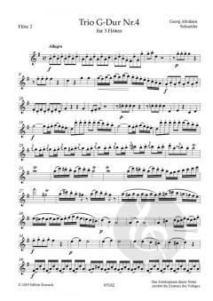 Konzertantes Trio Nr. 4 G-Dur von Georg Abraham Schneider 