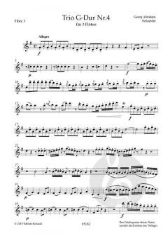 Konzertantes Trio Nr. 4 G-Dur von Georg Abraham Schneider 