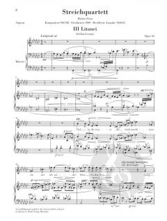Streichquartett Nr. 2 op. 10 von Arnold Schönberg 